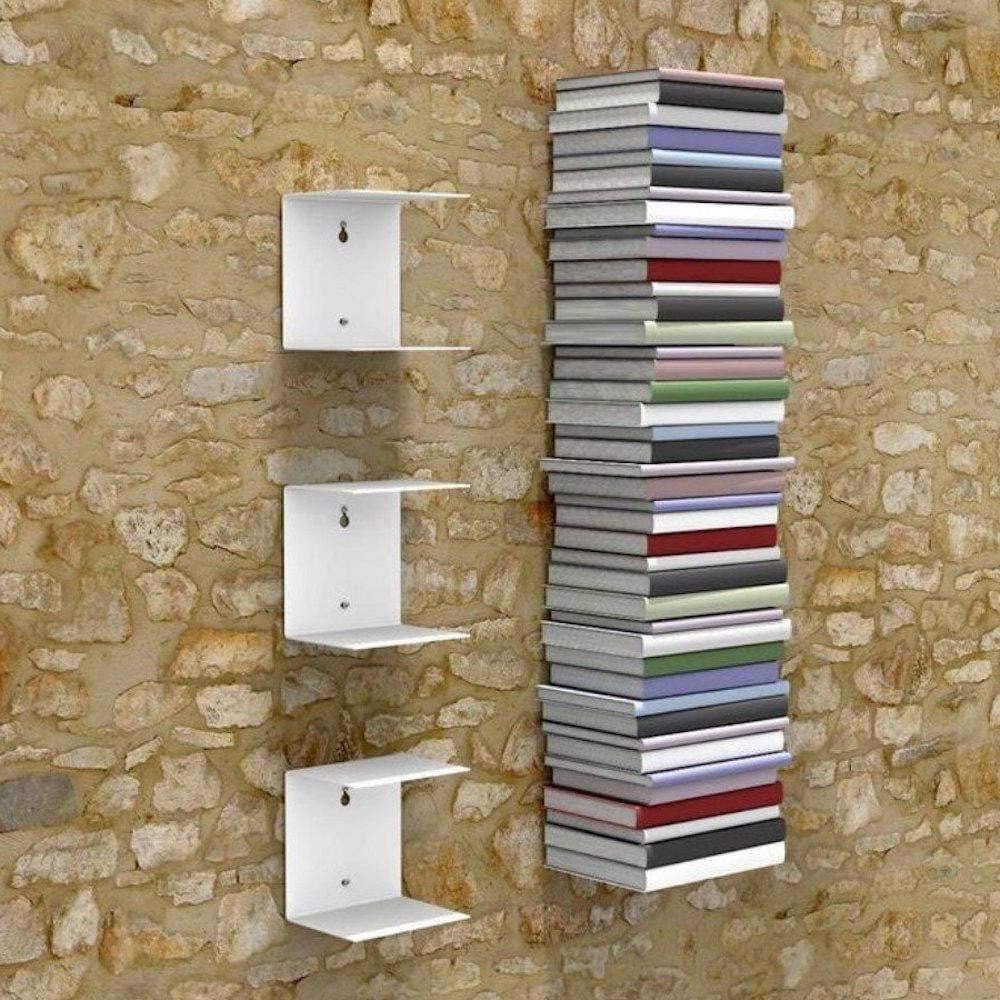 Zeta Metal Wall Mount Bookshelves, White, Set of 3 – A10 SHOP