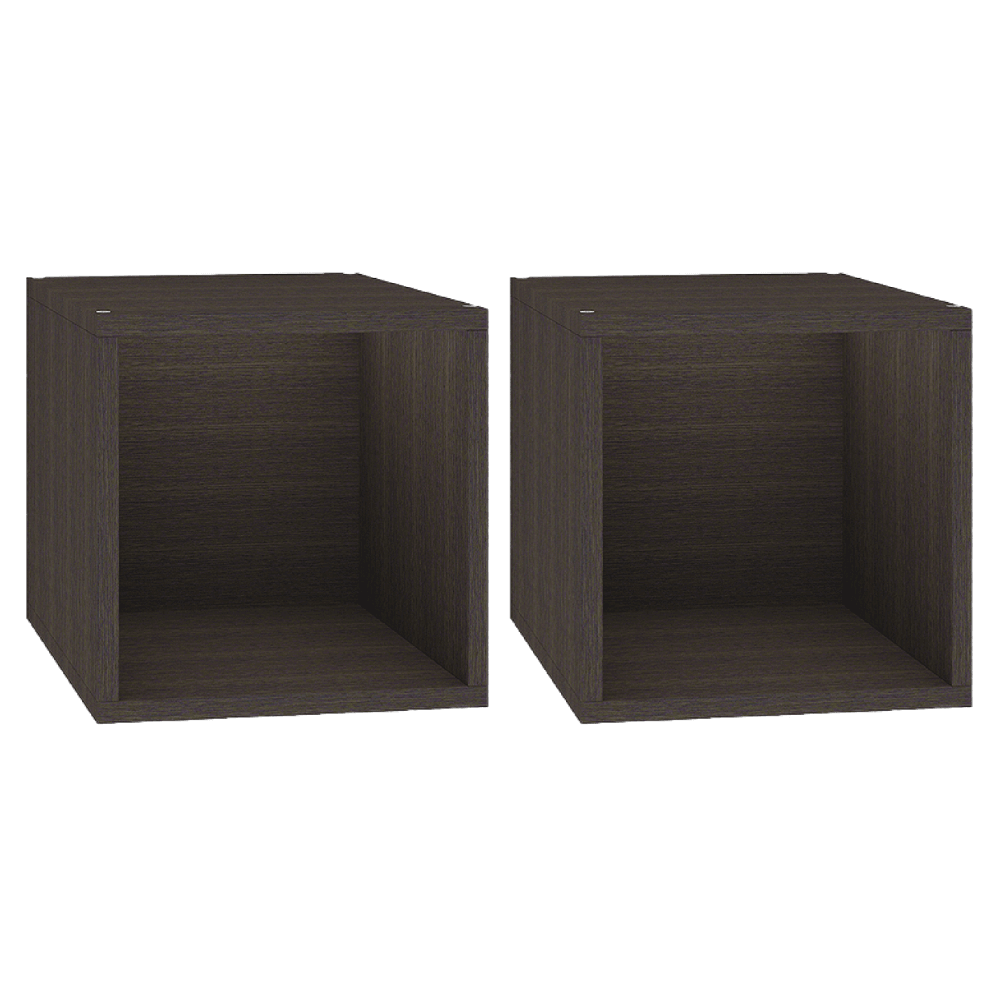 Cubox Storage Unit, 30 x 30 cm, Set of 2, Classic Wenge