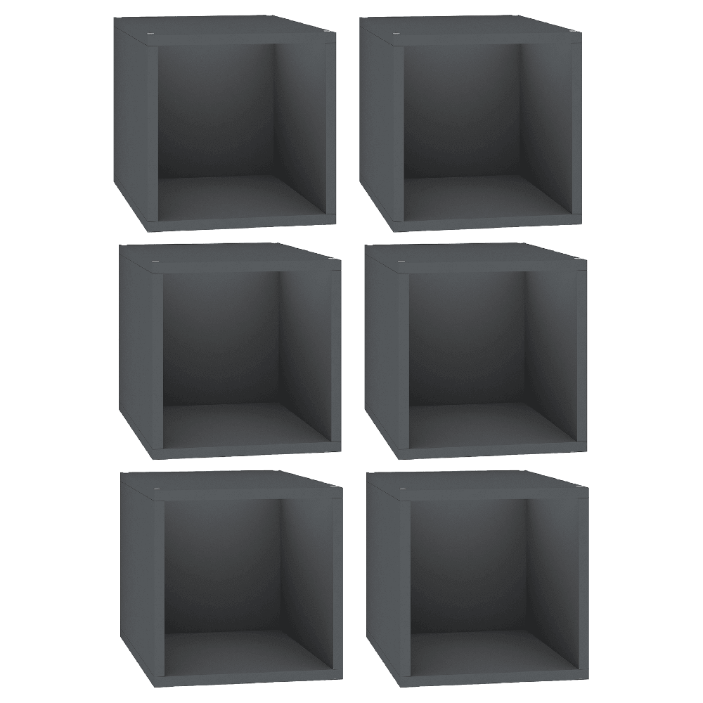 Cubox Storage Cube, 30 x 30 cm, Slate Grey (Set of 6)