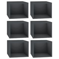 Cubox Storage Cube Shelves, 40 x 30 cm, Slate Grey (Set of 6)