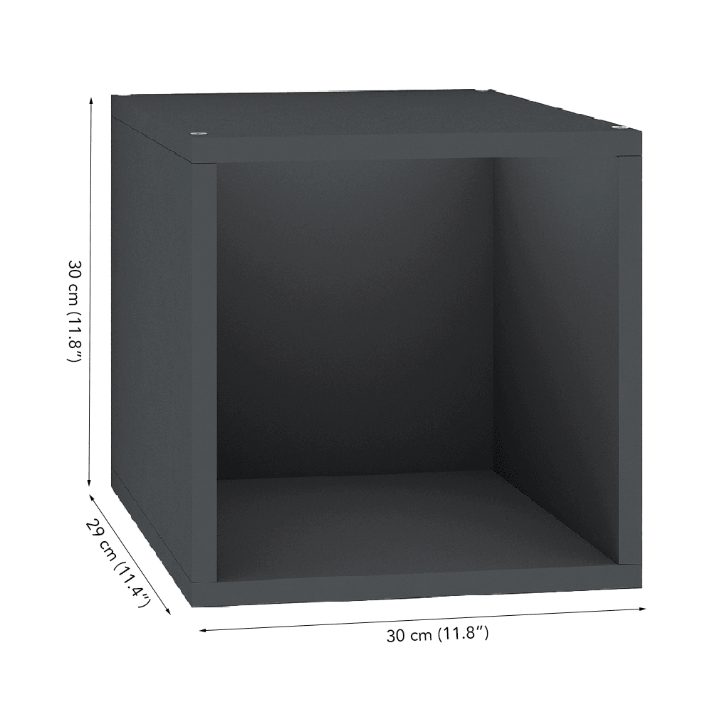 Cubox Storage Unit, 30 x 30 cm, Single, Slate Grey