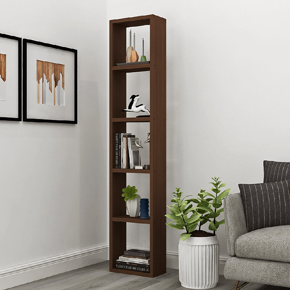 Triton Neo Display Rack /Wall Mount Book Shelf for Home Decor - Acacia Walnut - A10 SHOP