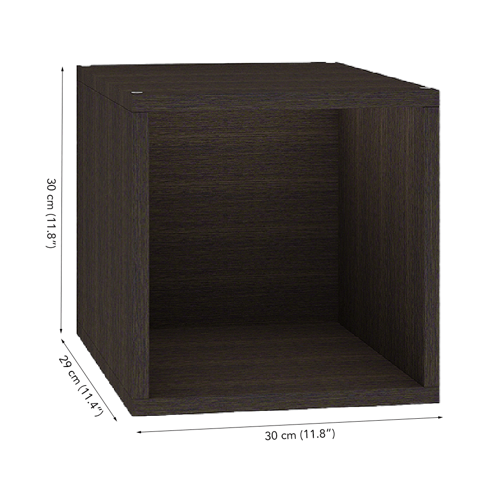 Cubox Storage Unit, 30 x 30 cm, Single, Classic Wenge