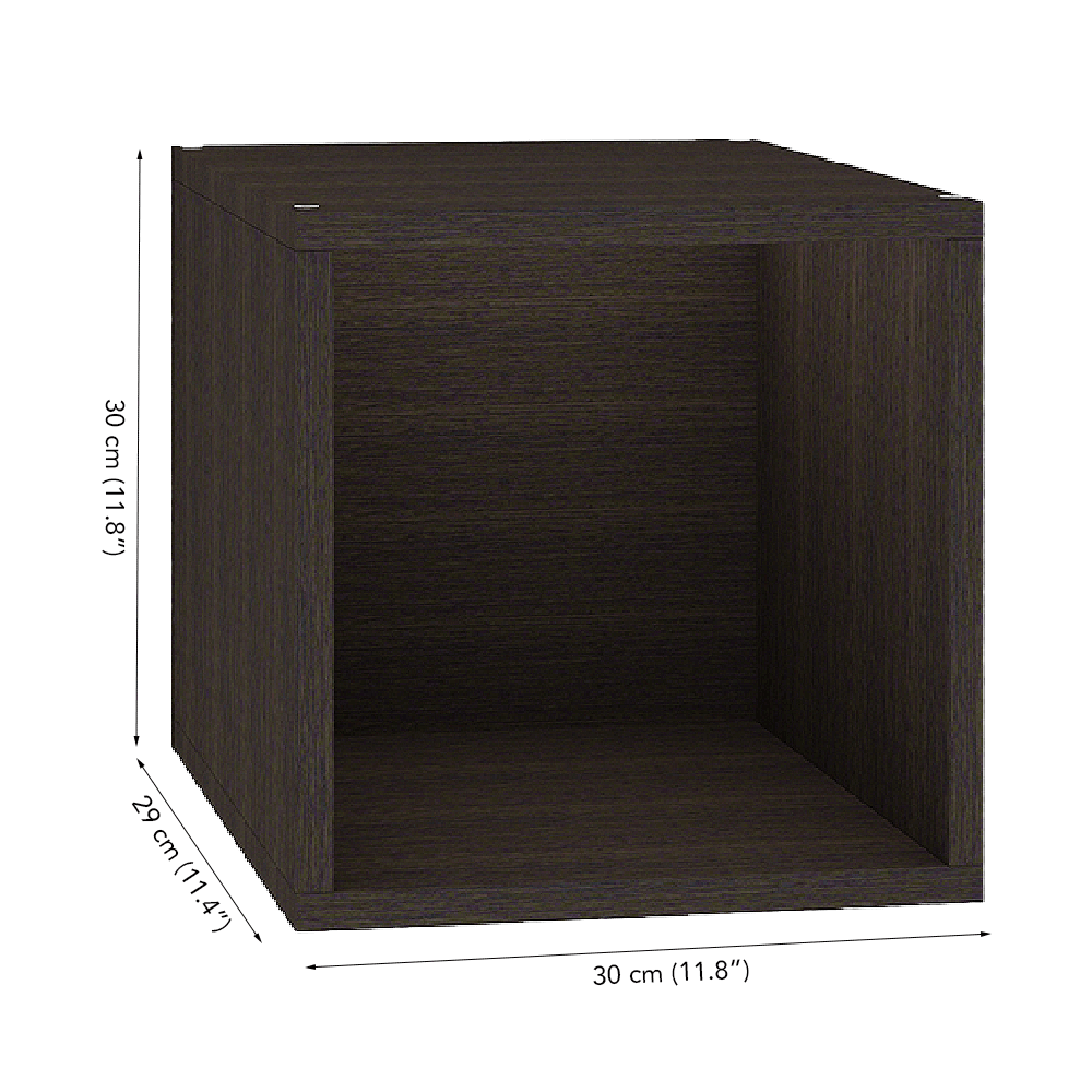Cubox Storage Units, 30 x 30 cm, Set of 2, Classic Wenge - A10 SHOP