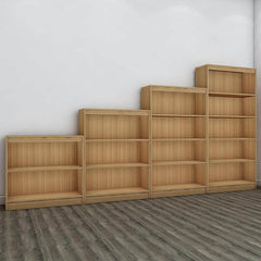 Alpha Bookshelves, Set of 4, Misty Oak *Installation Included* - A10 SHOP
