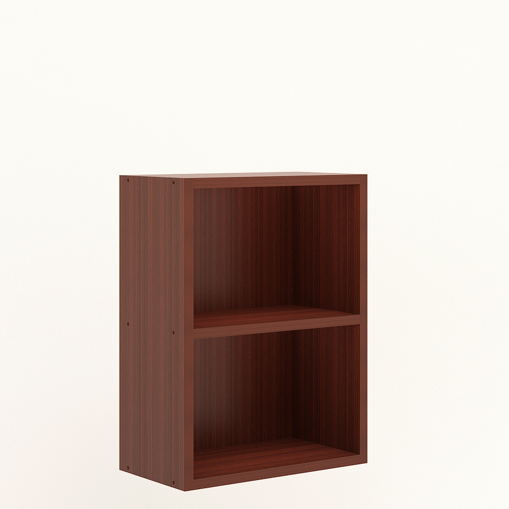 Matrix Bookcase / Home Decor / Storage Shelves / Kids Book Rack (2-Tier, Mahogany)