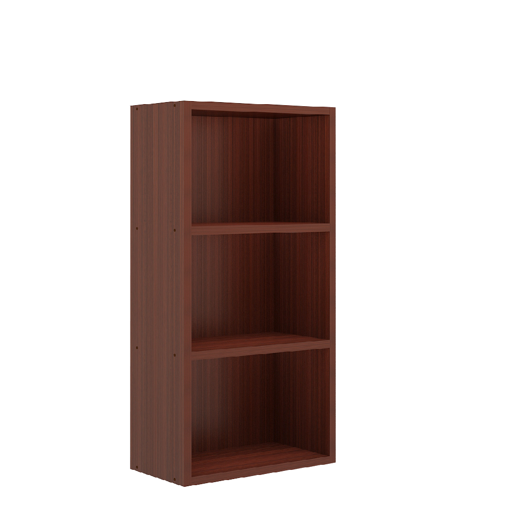 Matrix Bookcase / Home Decor / Storage Shelves / Kids Book Rack (3-Tier, Mahogany)