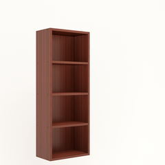 Matrix Bookcase / Home Decor / Storage Shelves / Kids Book Rack (4-Tier, Mahogany)