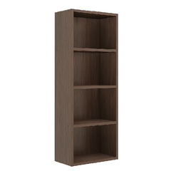 Matrix Bookcase / Home Decor / Storage Shelves / Kids Book Rack (4-Tier, Acacia Walnut)
