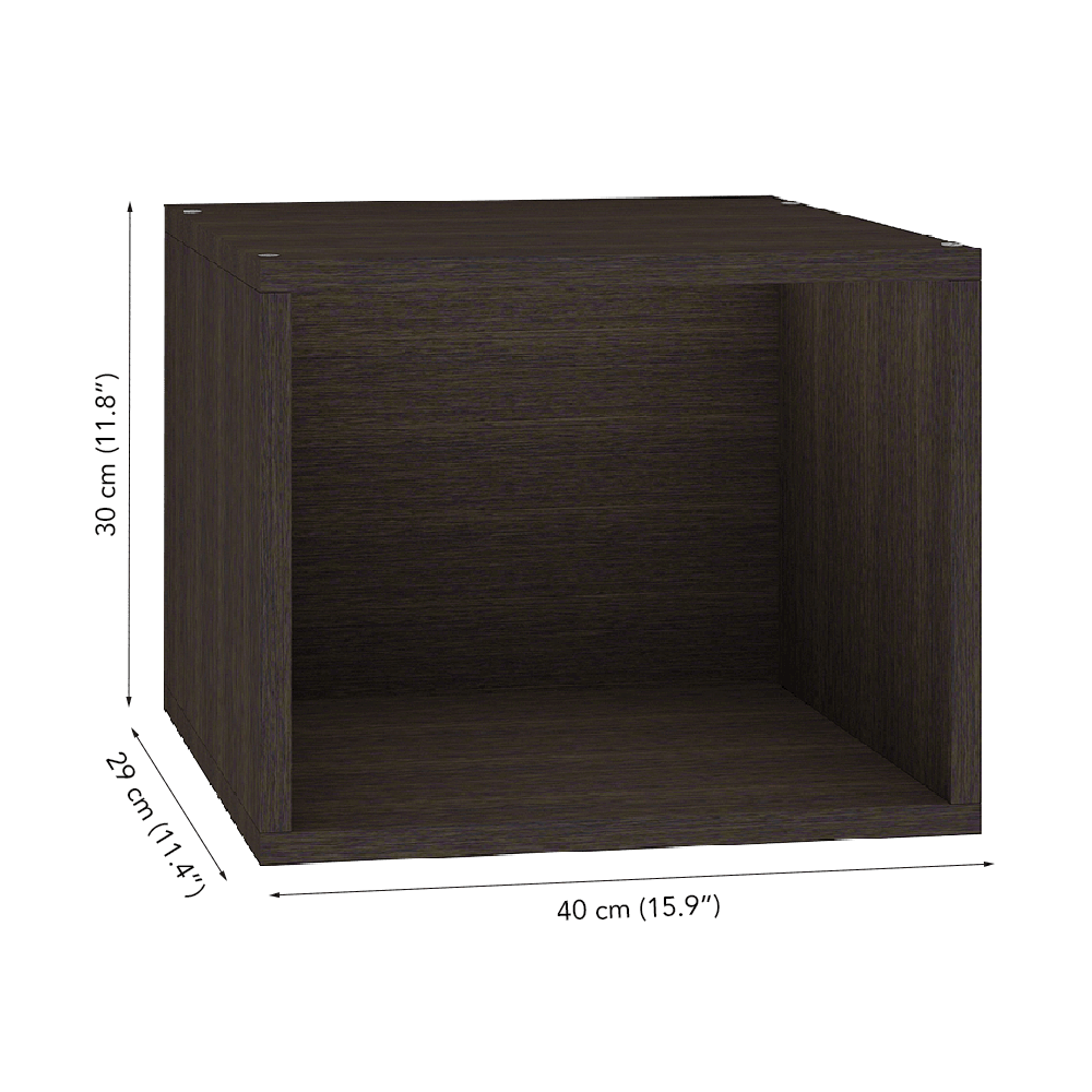 Cubox Cube Organisers Units, 40 x 30 cm, Classic Wenge (Set of 6)
