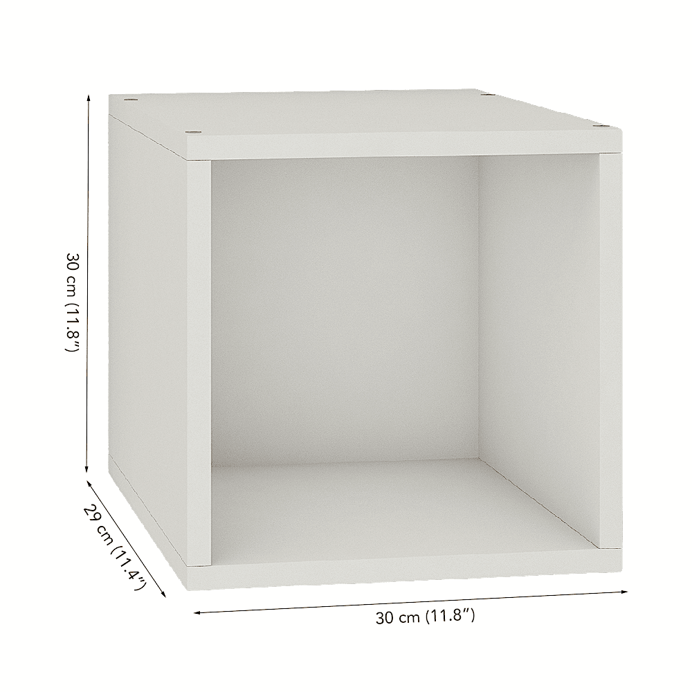 Cubox Storage Unit, 30 x 30 cm, Frosty White (Set of 4) - A10 SHOP