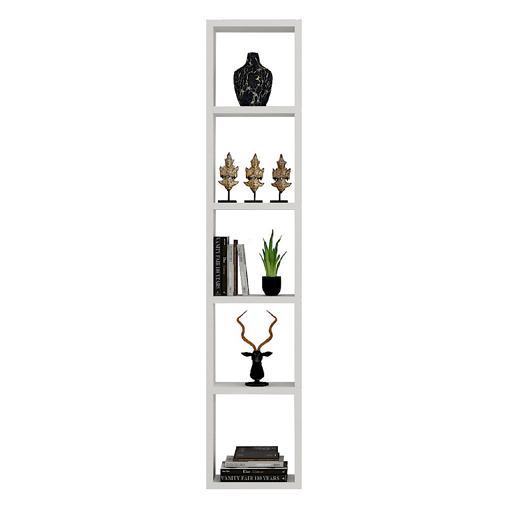 Triton Neo Display Rack /Wall Mount Book Shelf for Home Decor -Frosty White - A10 SHOP