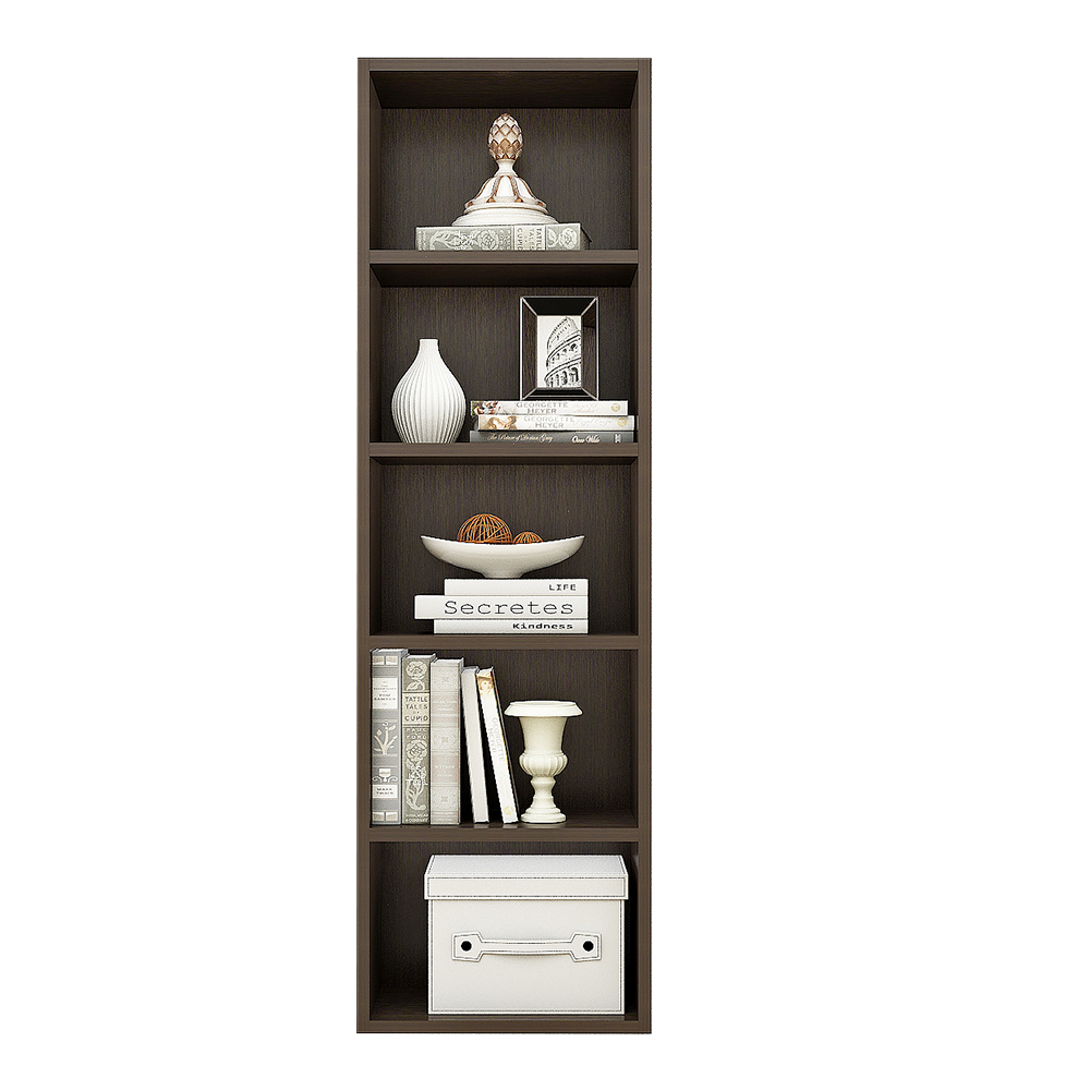 Matrix Bookcase Home Decor | Storage Shelves | Kids Book Rack | Storage Racks for Home Shelfs (5-Tier, Classic Wenge)