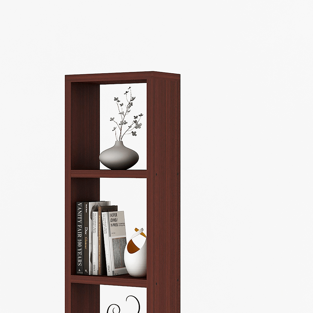 Triton Neo Display Rack /Wall Mount Book Shelf for Home Decor - Mahogany - A10 SHOP