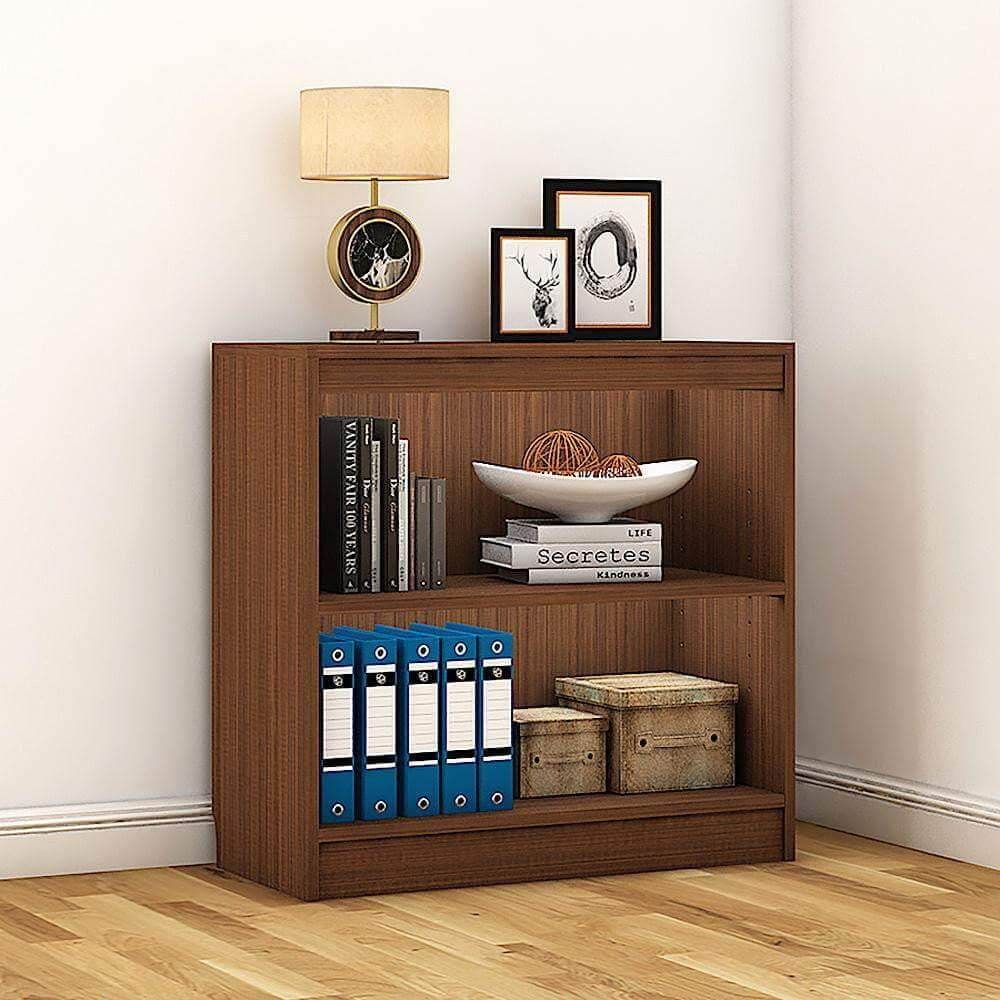 Alpha Bookshelf, 3 shelf, 30" high, Acacia Walnut *Installation Included* - A10 SHOP