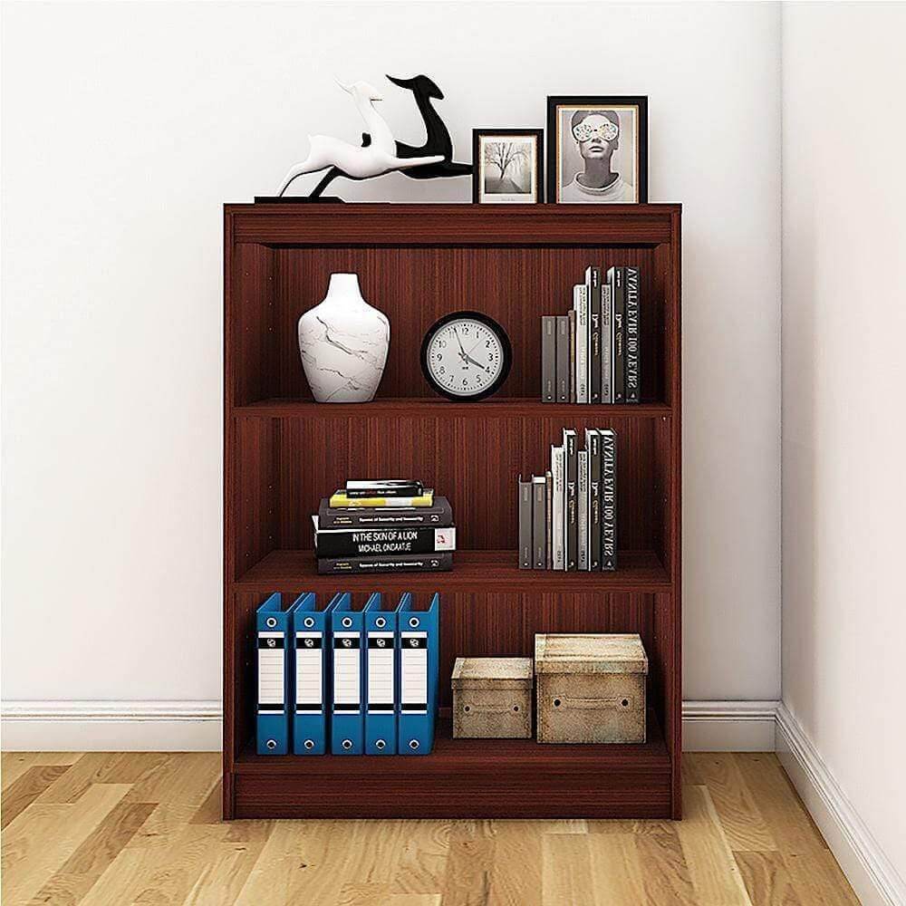 Alpha Bookshelf, 4 shelves, 42" high, Mahogany *Installation Included* - A10 SHOP