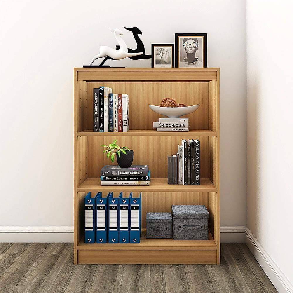 Alpha Book stand, 4 tier, 42" high, Misty Oak *Installation Included* - A10 SHOP