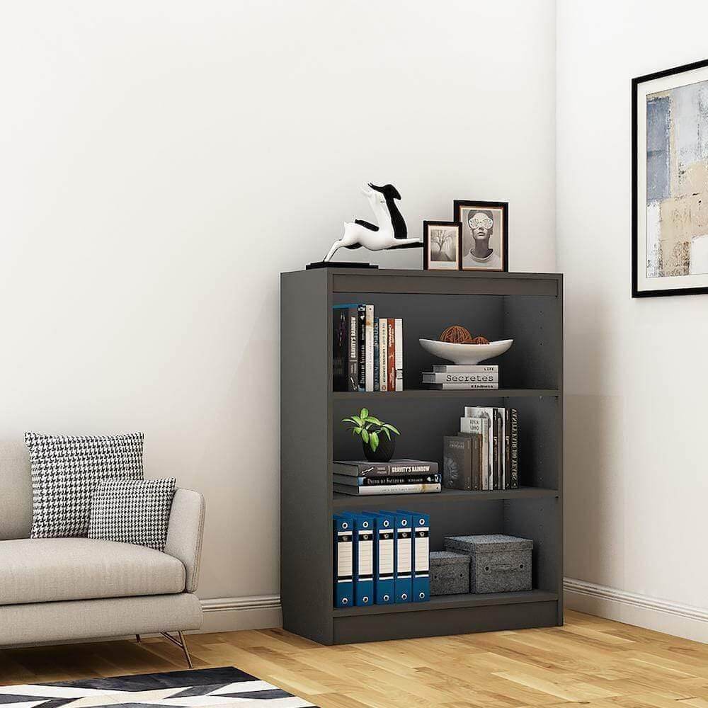Alpha Bookshelf, 4 shelves, 42" high, Slate Grey *Installation Included* - A10 SHOP