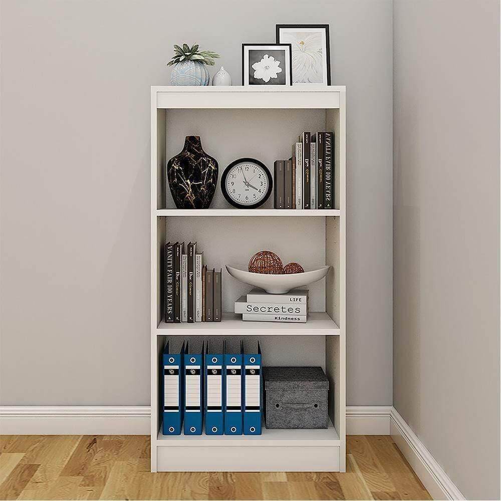 Alpha Bookshelves, 4 tier, 48" high, Frosty White *Installation Included* - A10 SHOP