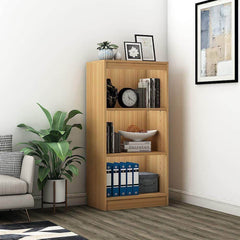 Alpha Bookcase, 4 shelves, 48" high, Misty Oak *Installation Included* - A10 SHOP
