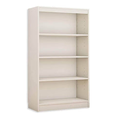 Alpha Bookcase, 4 shelves, 54" high, Frosty White *Installation Included* - A10 SHOP