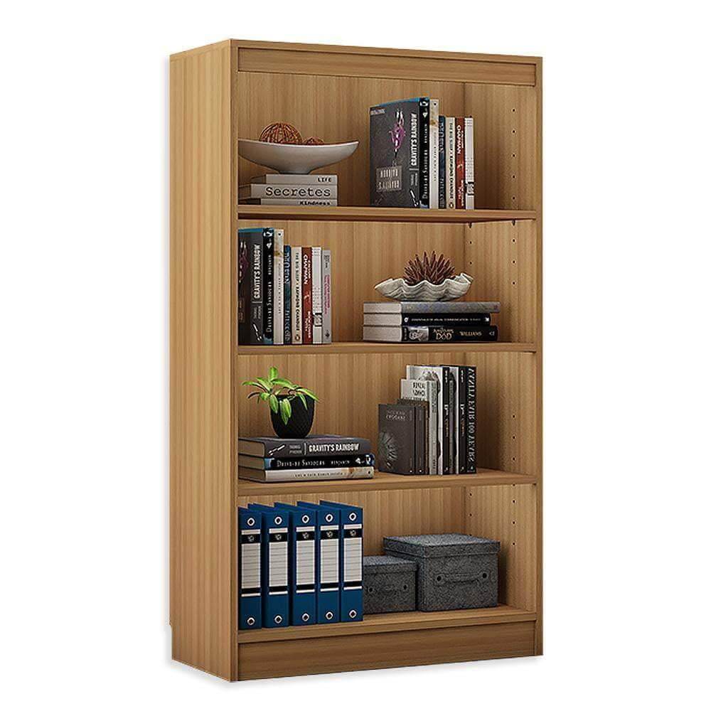 Alpha Bookshelves, 4 shelf, 54" high, Misty Oak *Installation Included* - A10 SHOP