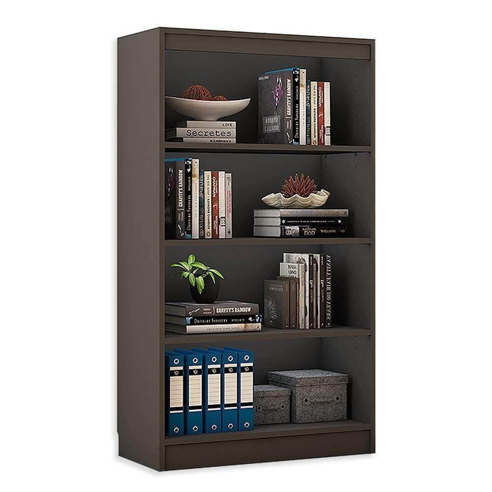 Alpha Bookshelf, 4 tier, 54" high, Slate Grey *Installation Included* - A10 SHOP