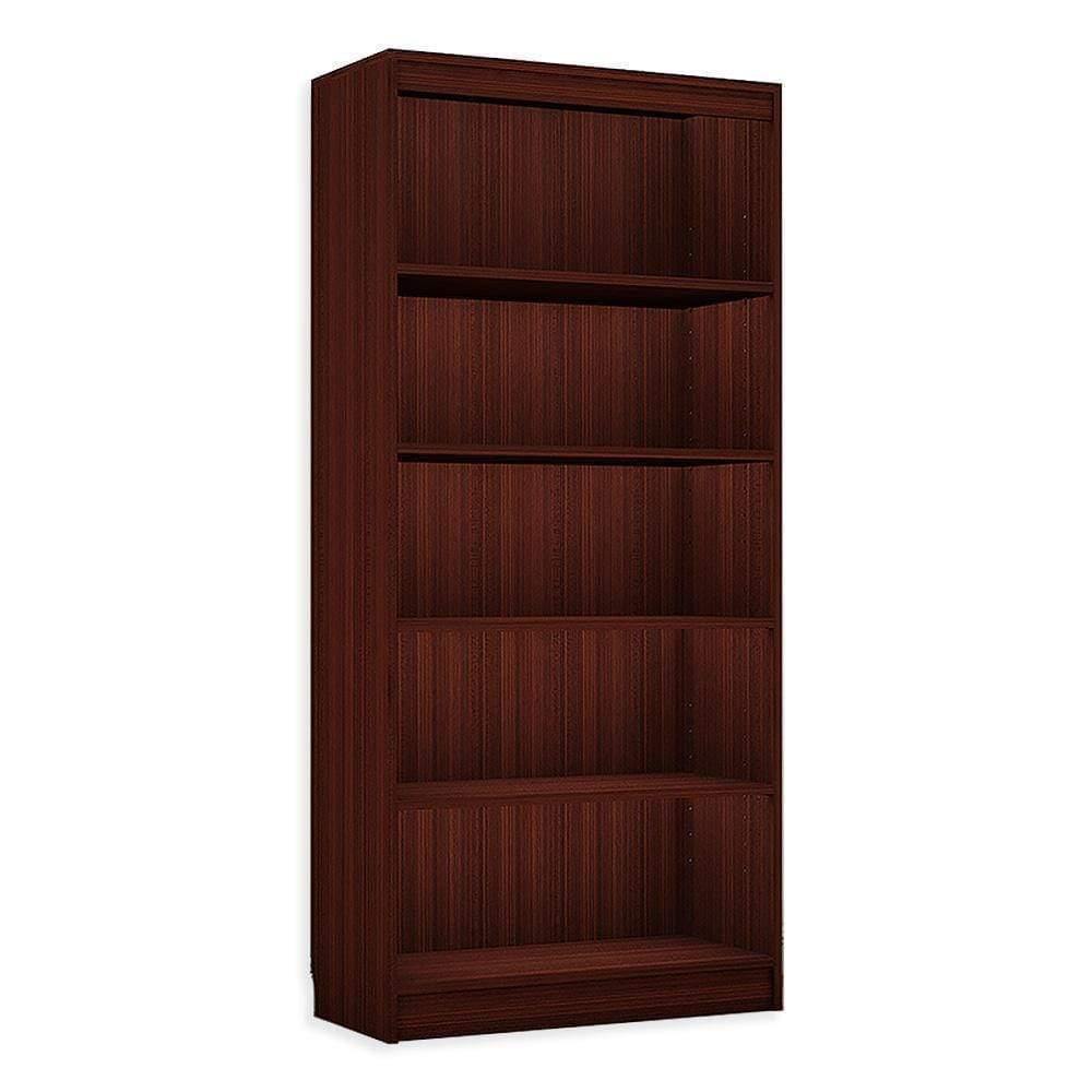 Alpha Bookshelf, 5 shelves, 67" high, Mahogany *Installation Included* - A10 SHOP