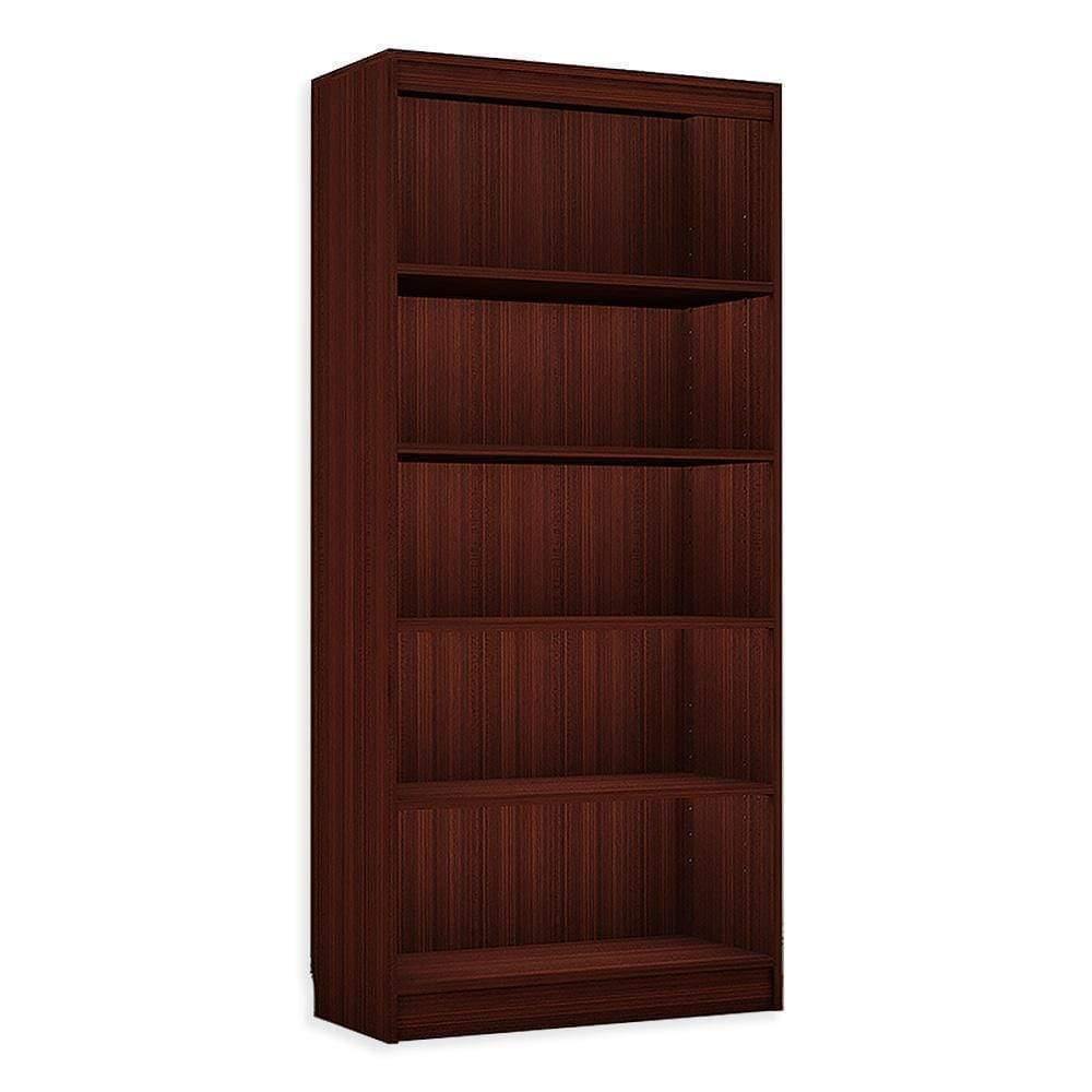Alpha Bookshelf, 5 shelves, 67" high, Mahogany *Installation Included* - A10 SHOP