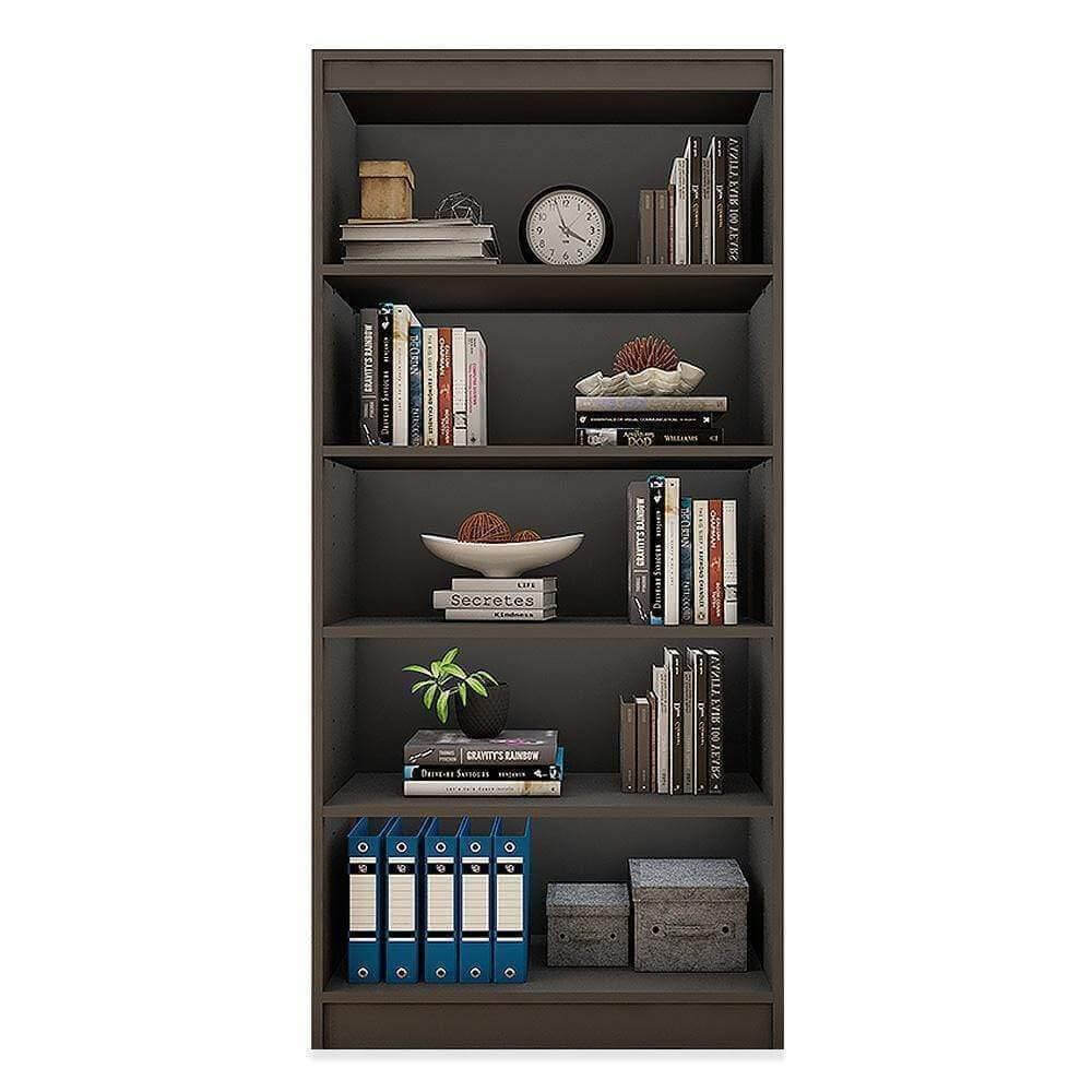 Alpha Bookshelf, 5 shelf, 67" high, Slate Grey *Installation Included* - A10 SHOP