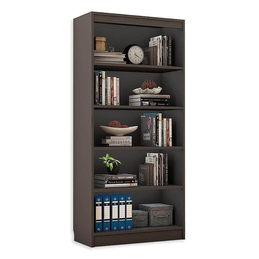 Alpha Bookshelf, 5 shelf, 67" high, Slate Grey *Installation Included* - A10 SHOP