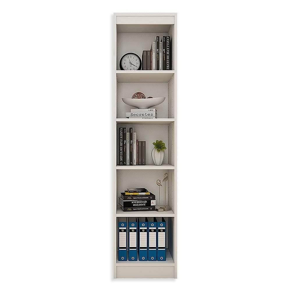 Alpha Bookshelf with 5 shelves, 67" high (Tower)- Frosty White - A10 SHOP