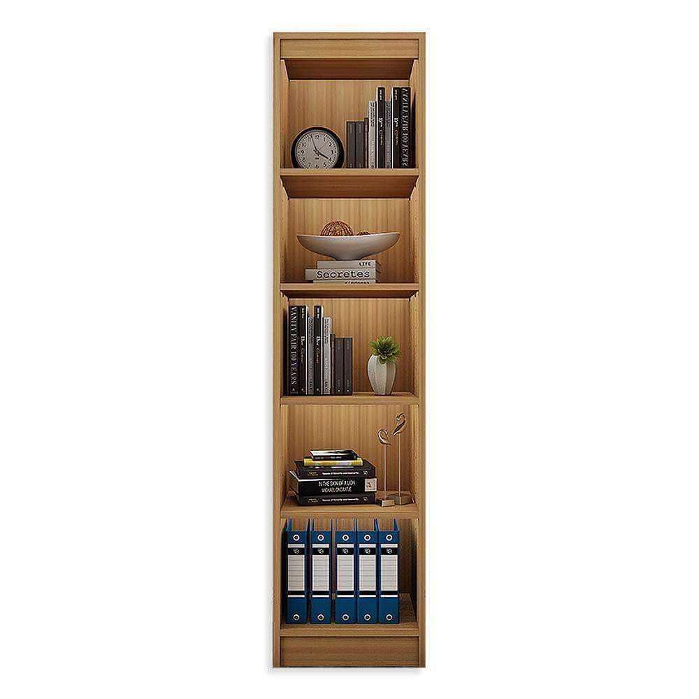 Alpha Bookshelf, 5 Rack Tower, Misty Oak *Installation Included* - A10 SHOP