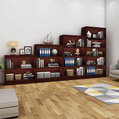 Alpha Bookshelves, Set of 4, Mahogany *Installation Included* - A10 SHOP