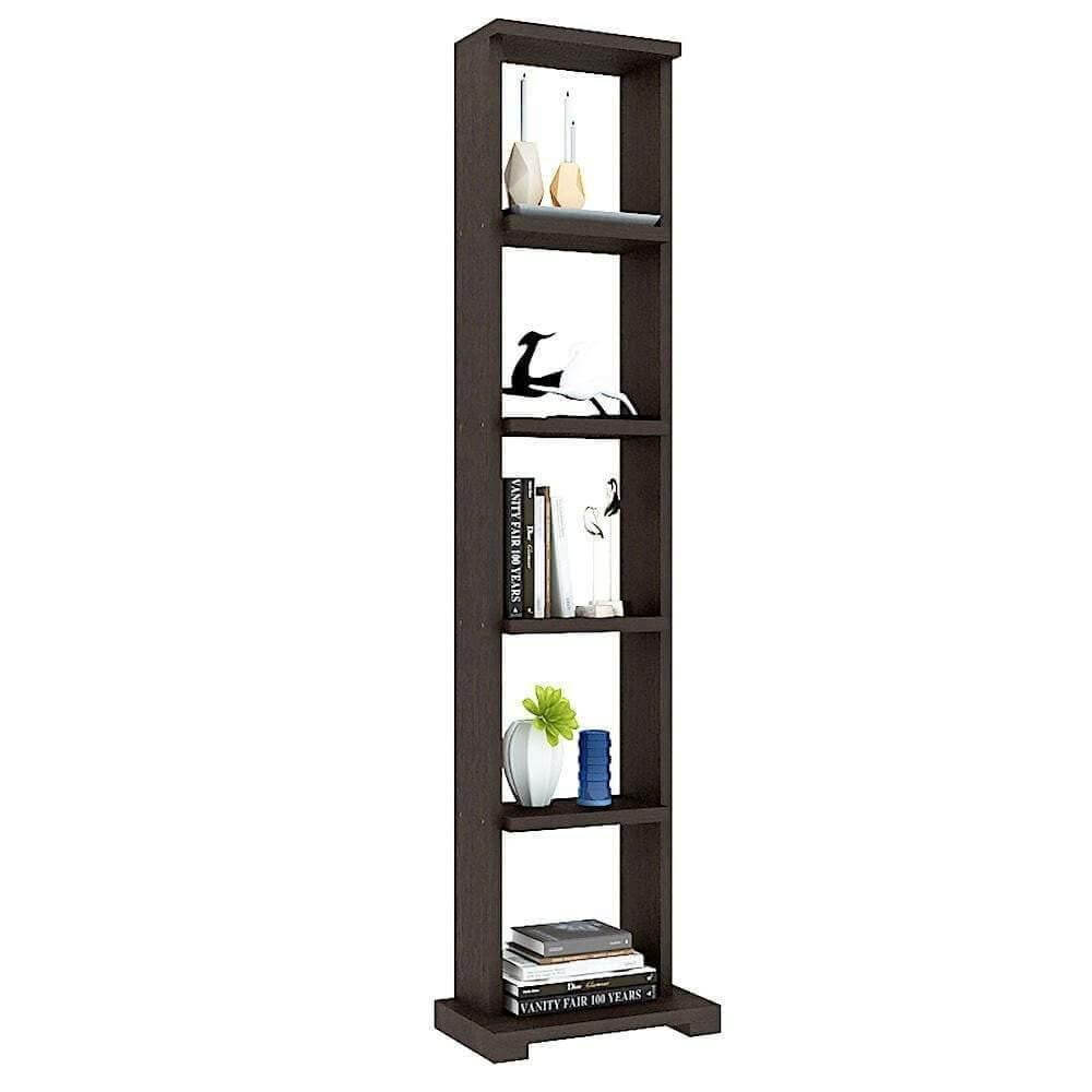 Alpha Lite Bookshelf with 5 shelves, 54" high -Classic Wenge - A10 SHOP