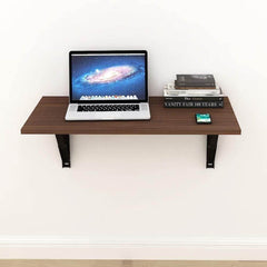 Athena F80 Wall Mounted Folding Study Desk, Acacia Walnut - A10 SHOP
